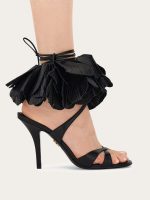 Ferragamo Flower embellished high heel sandal - Image 4